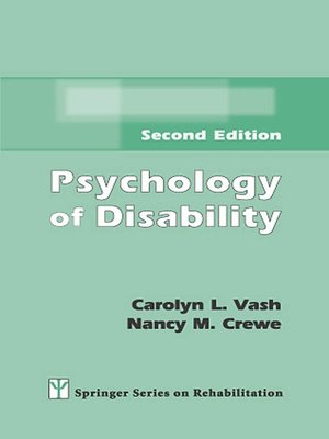 cover image of Psychology of Disability